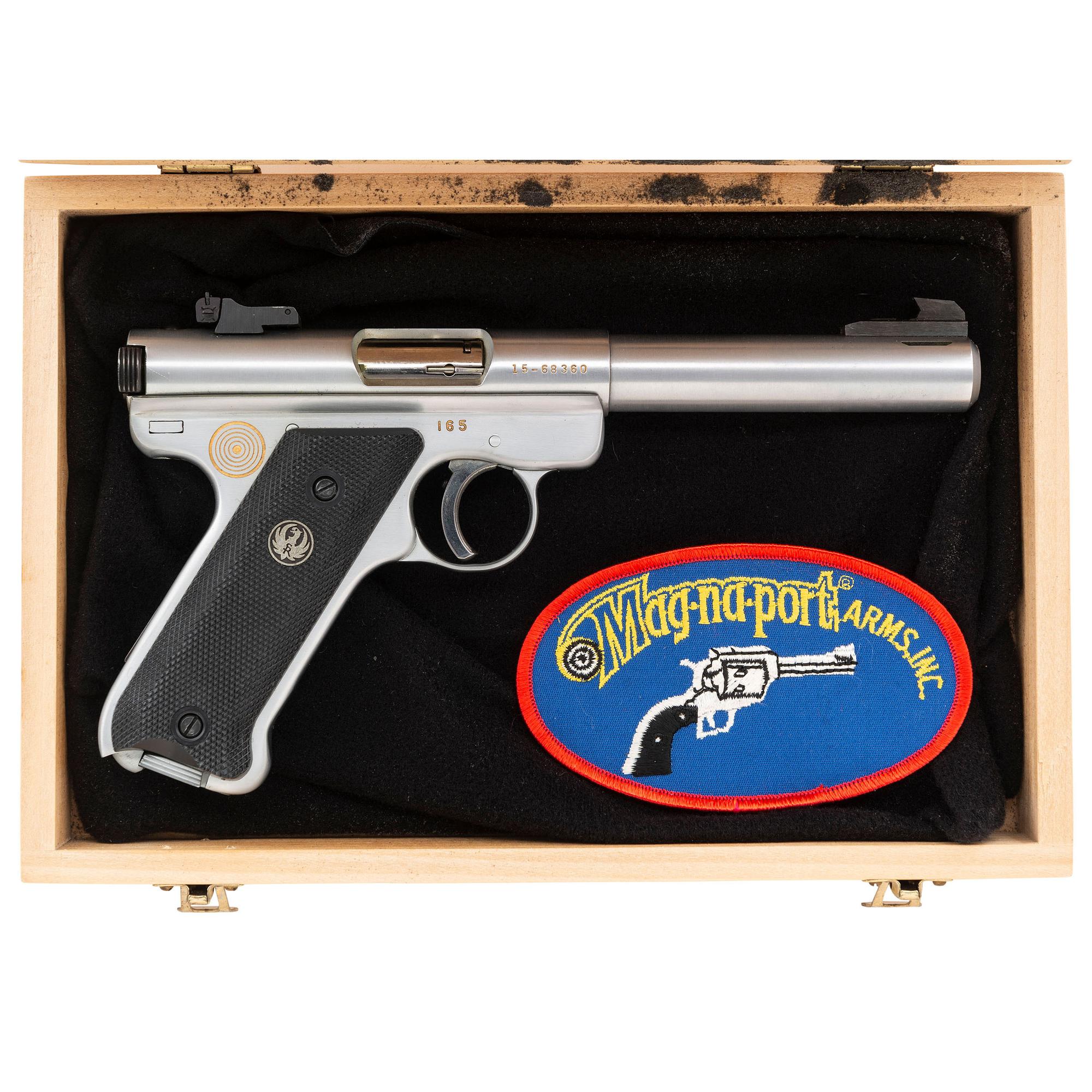 *Ruger Mark I Mag-na-port in Box with Shoulder Patch