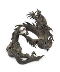 A Bronze Model of A Dragon Height 7 inches.