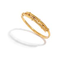 YELLOW GOLD BANGLE BRACELET