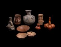 A Group of Nine Peruvian Vessels