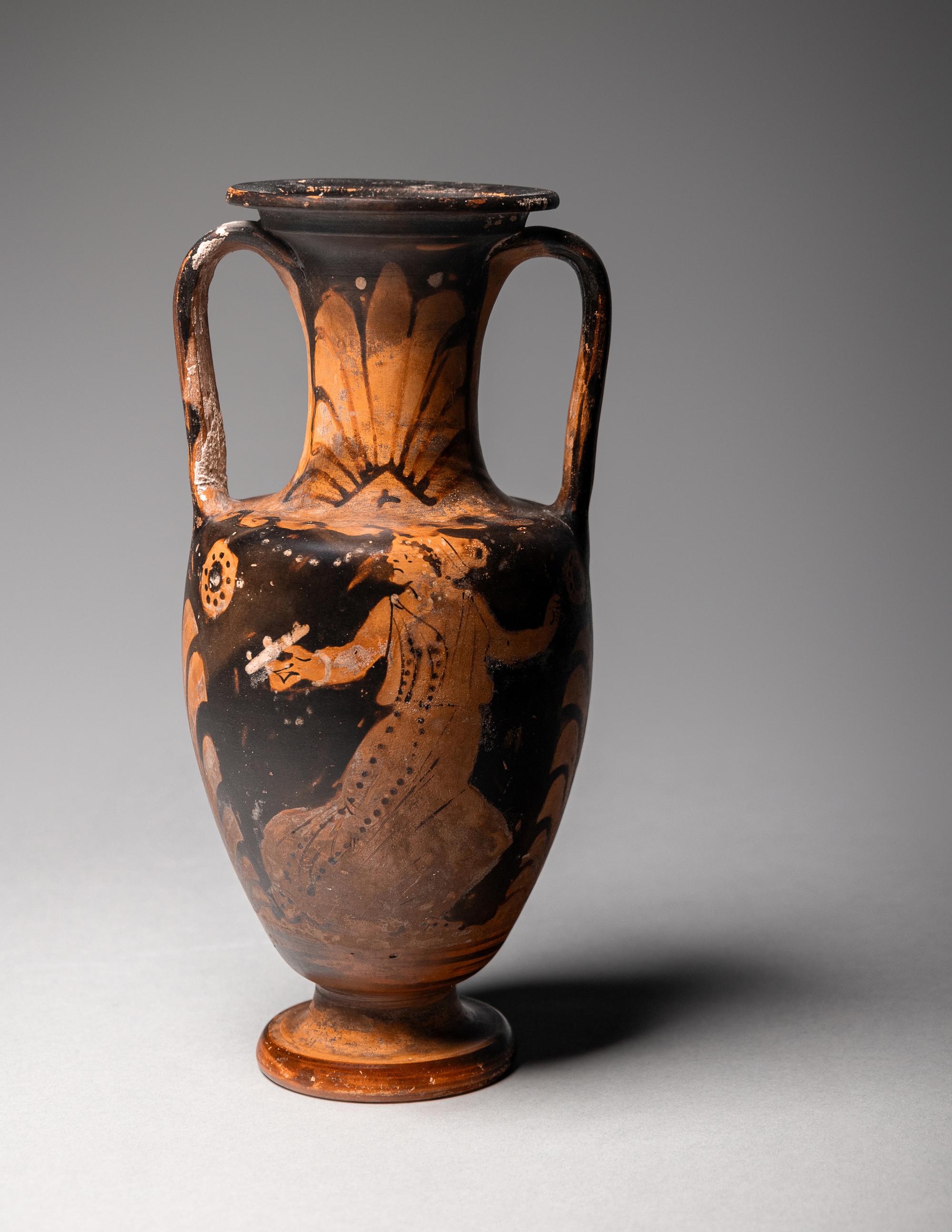 A Campanian Red-Figured Neck Amphora