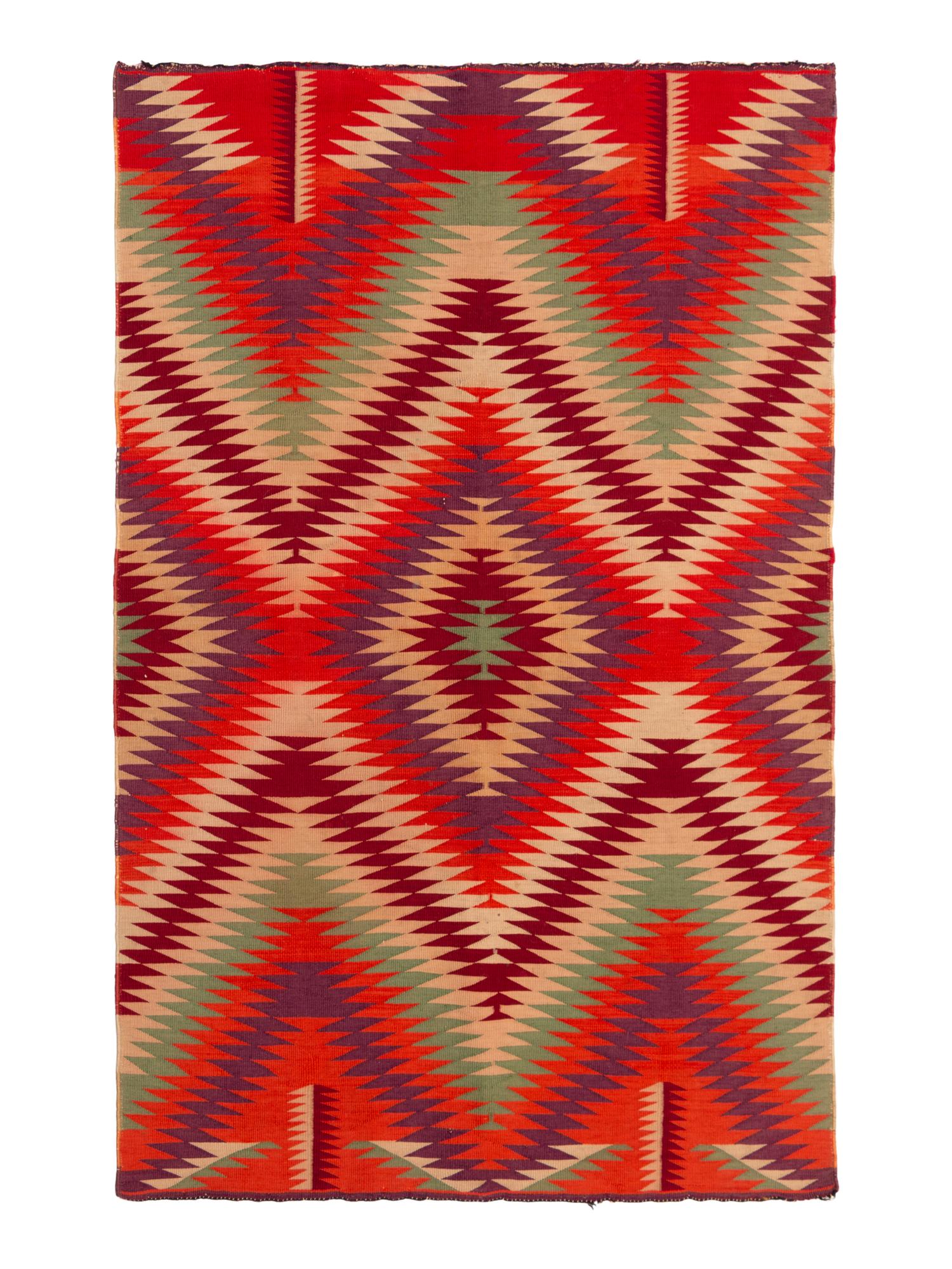Navajo Germantown Child's Blanket / Rug