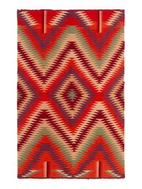 Navajo Germantown Child's Blanket / Rug
