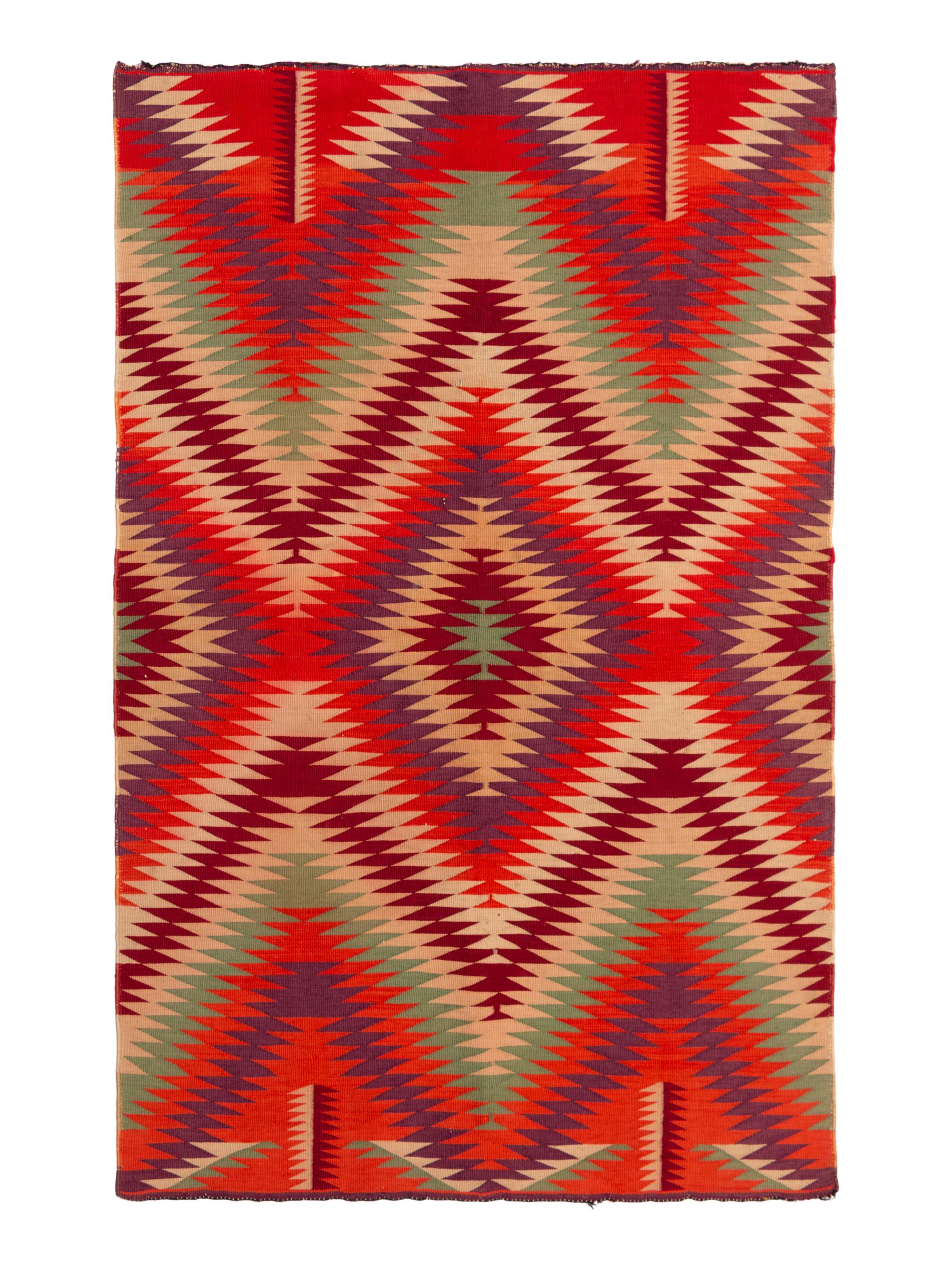Navajo Germantown Child's Blanket / Rug