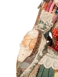 A Group of Five Contemporary Japanese Patchwork Embroidered Figures