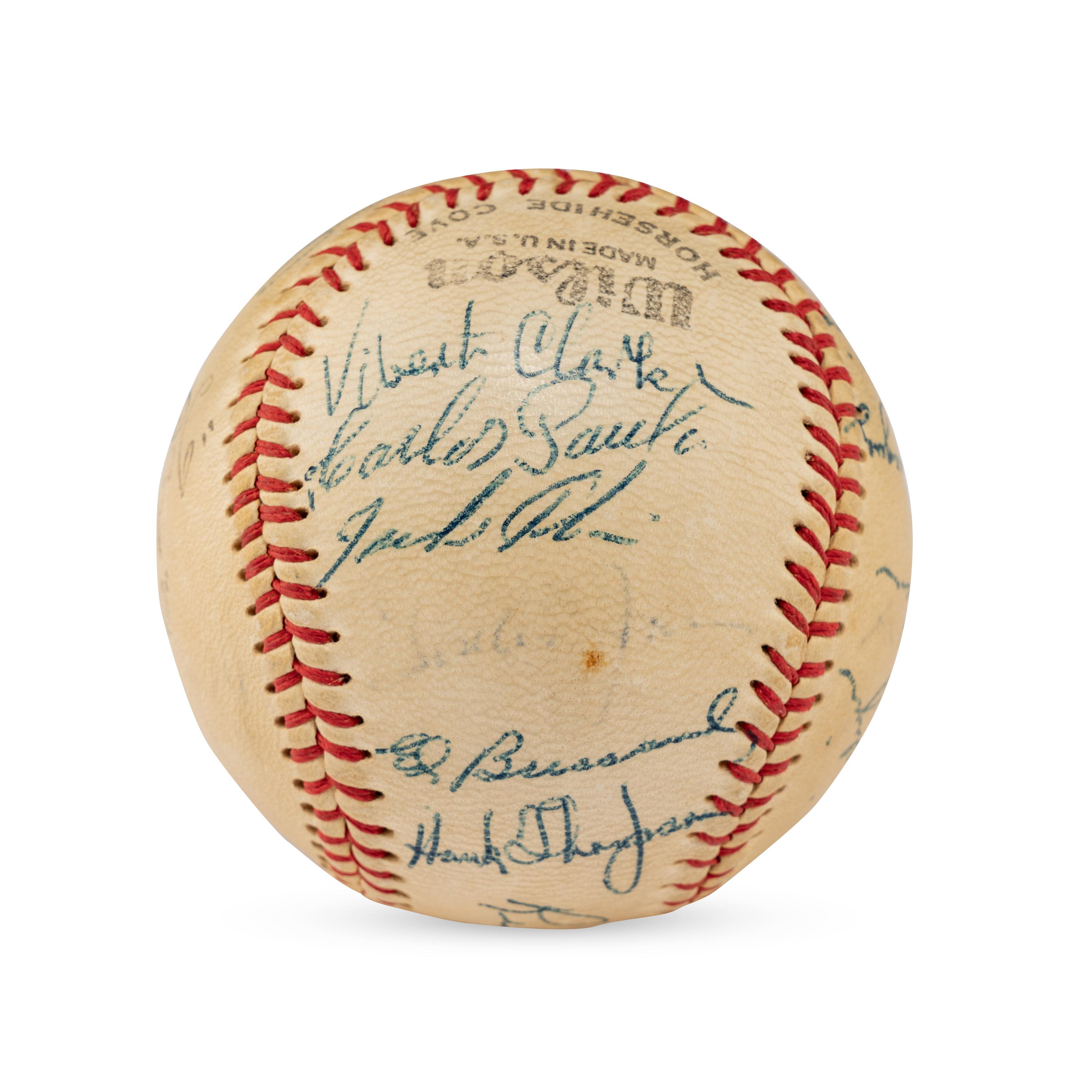A 1957 Minneapolis Millers Team Signed Autograph Baseball