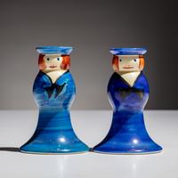 Clarice Cliff (English, 1899–1972) — United Services Two Cruet Figures