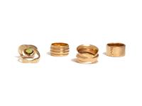 COLLECTION OF YELLOW GOLD RINGS