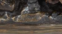 Patinated Bronze Dog Group