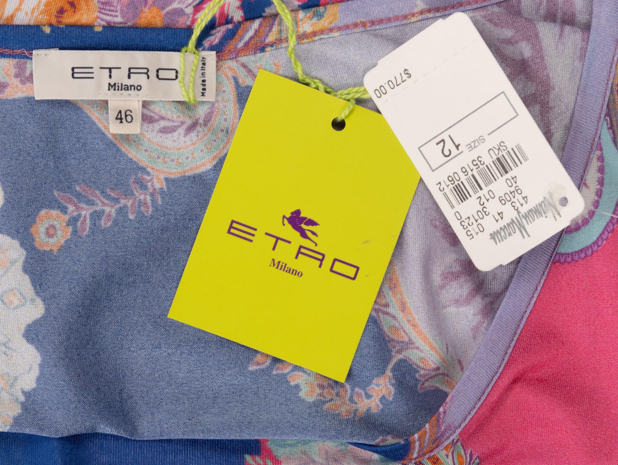 Five Etro Pieces: Two Jackets, Two Knit Dresses, One Knit Top