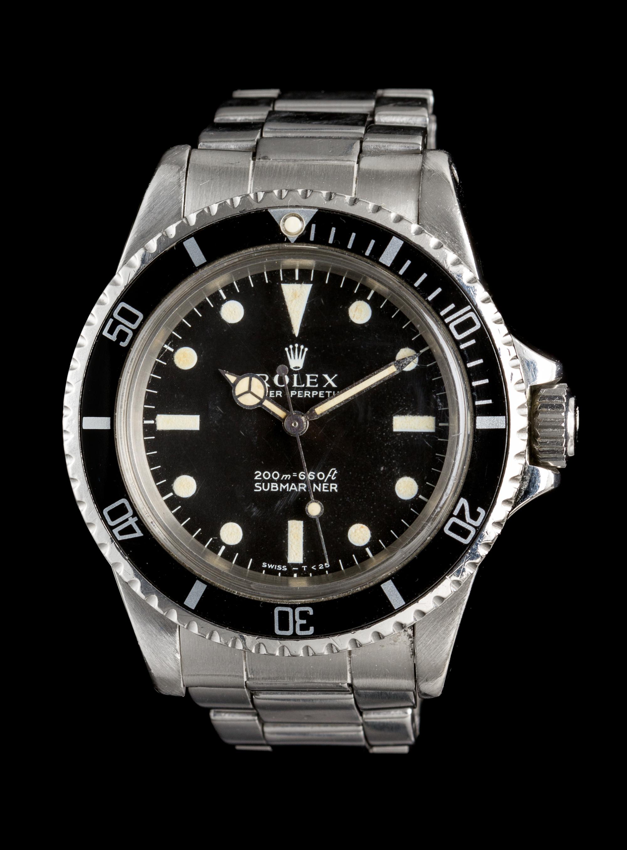 A Stainless Steel Ref. 5513 Submariner Wristwatch, Rolex, Circa 1968,