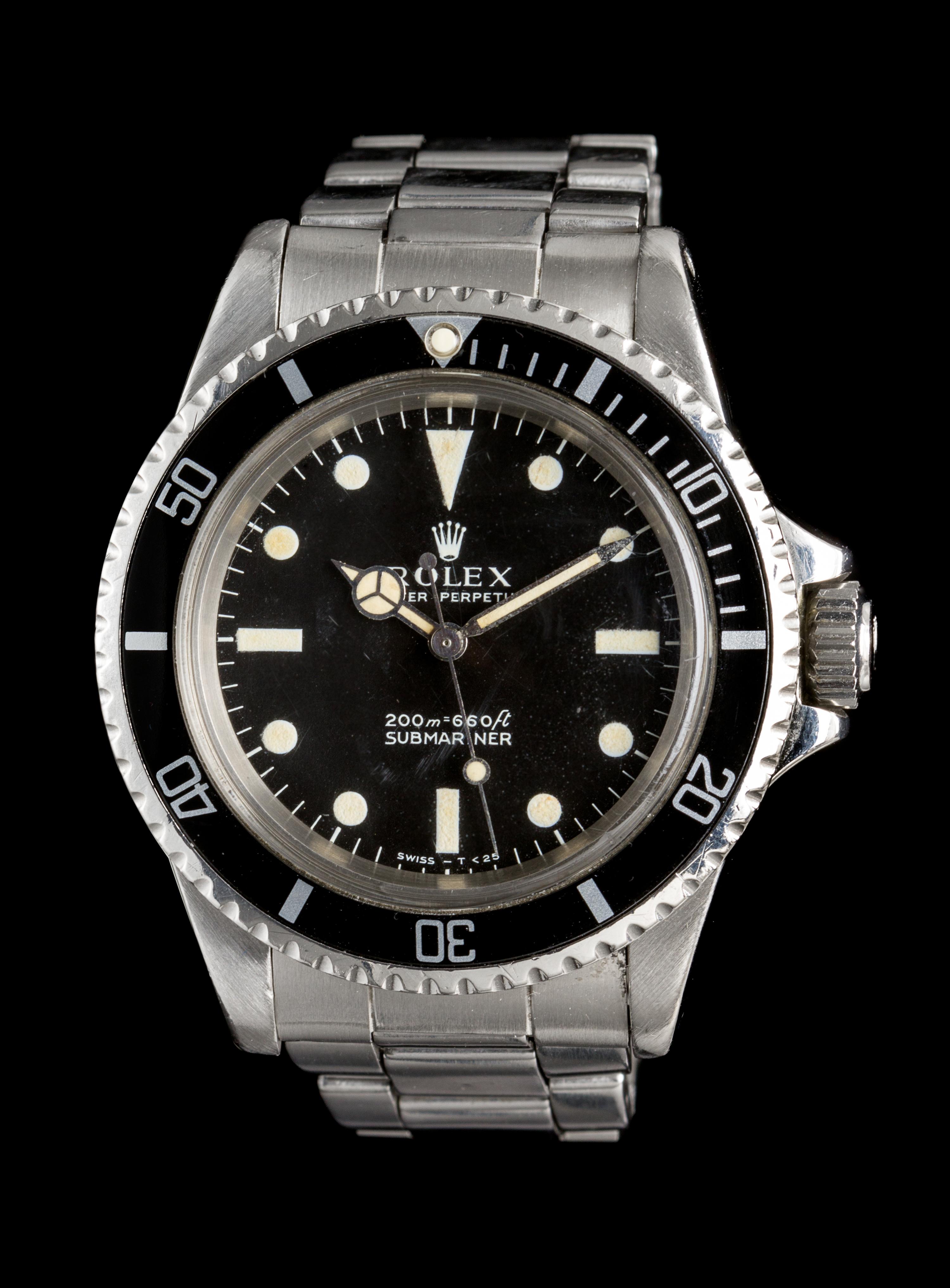 A Stainless Steel Ref. 5513 Submariner Wristwatch, Rolex, Circa 1968,