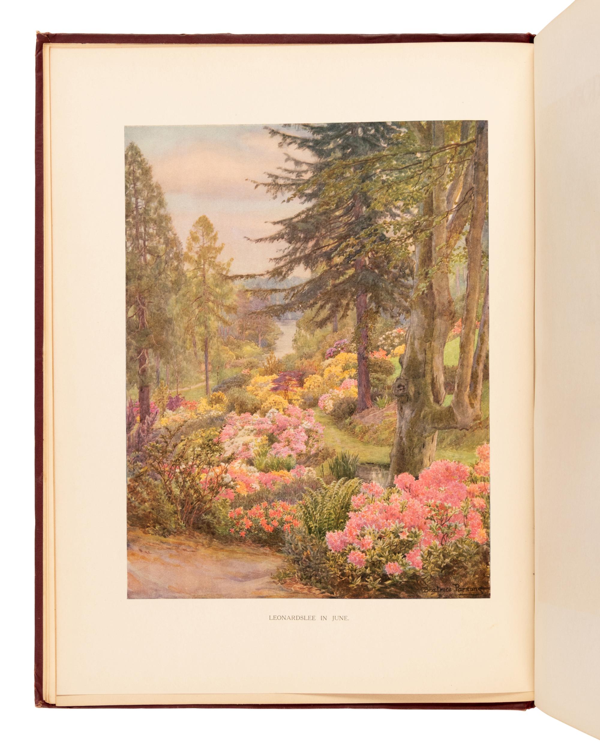 [NATURAL HISTORY]. MILLAIS, John Guille (1865-1931). Rhododendrons and the Various Hybrids . First and Second Series. London: Longmans, Green, & Co., 1917, 1924.