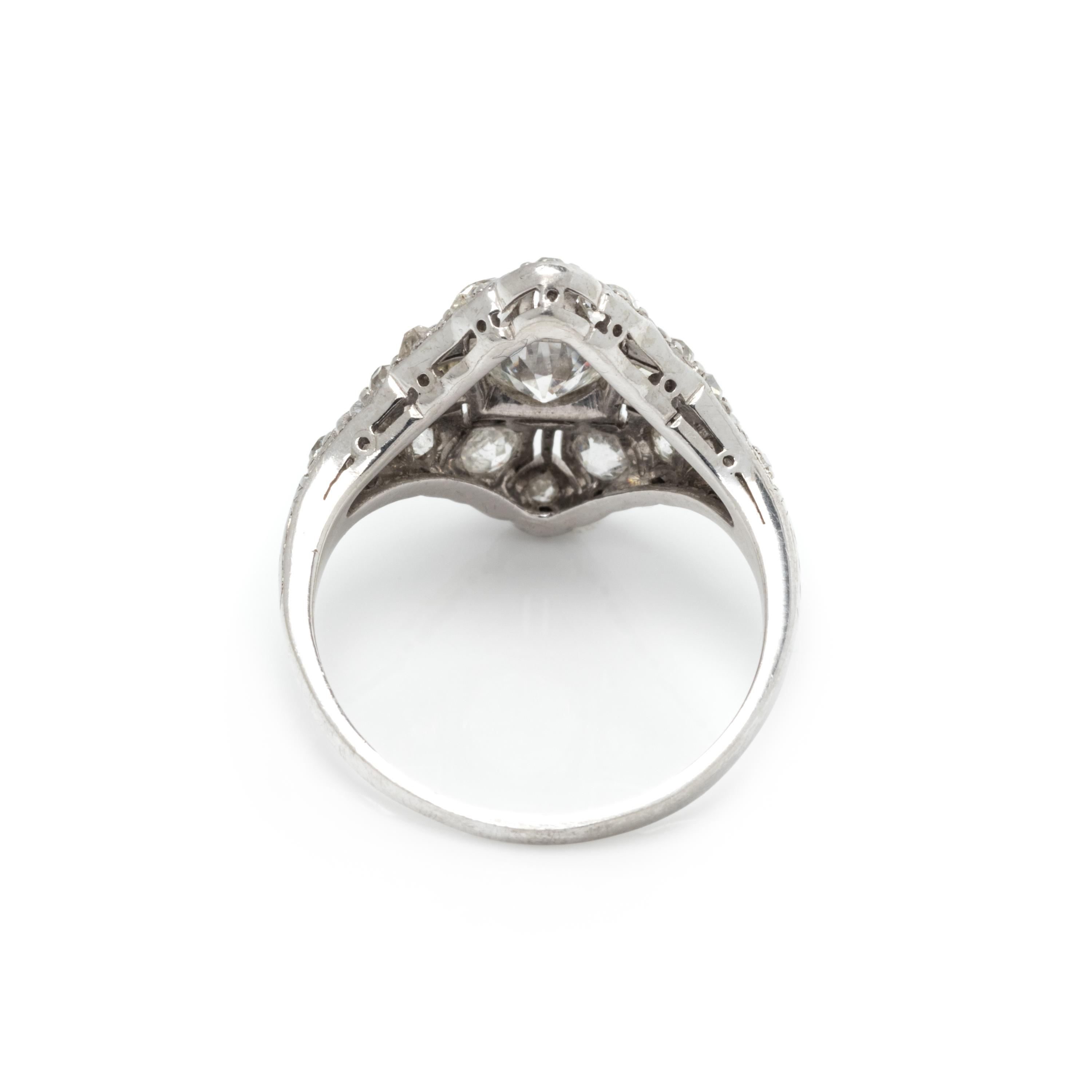 ART DECO, DIAMOND RING