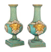 A Pair of Sèvres Style Porcelain Vases