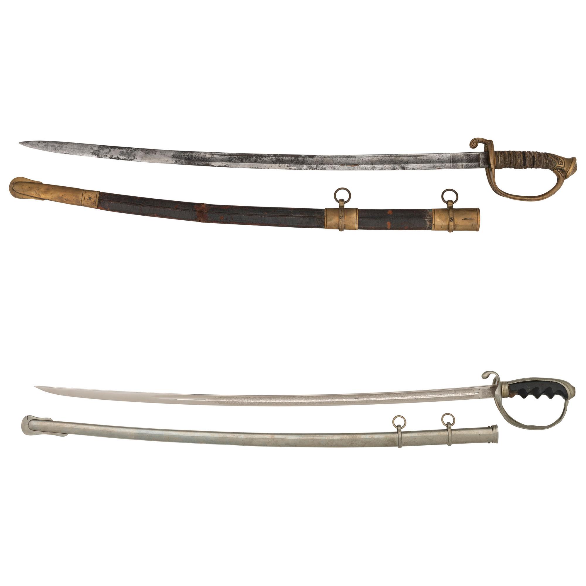 Military Archive of 1st Lt. (Later Major General) William Spencer McCaskey Including: Inscribed Civil War-era M1850 Sword, Philippine American War-era M1902 Sword, and 45 Original Letters and Photos