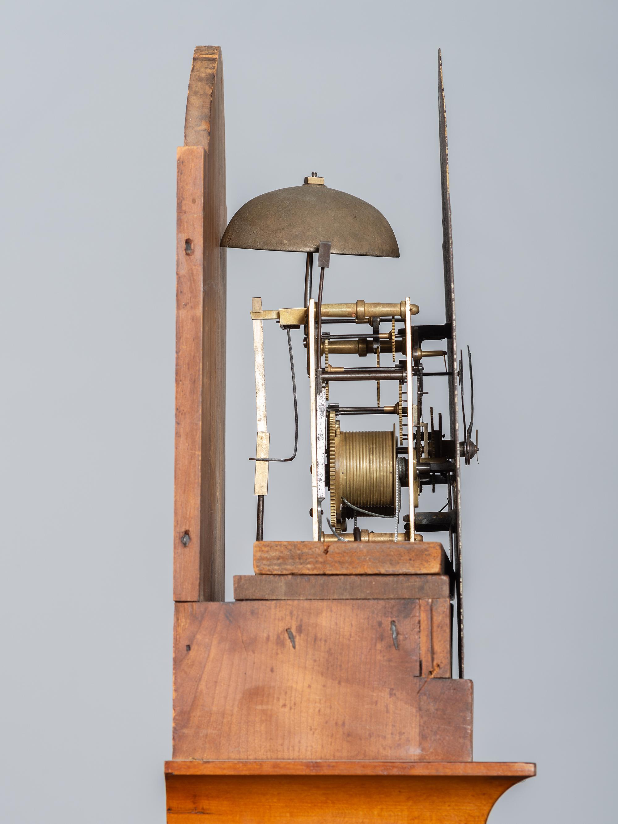 A Federal Cherrywood Tall Case Clock