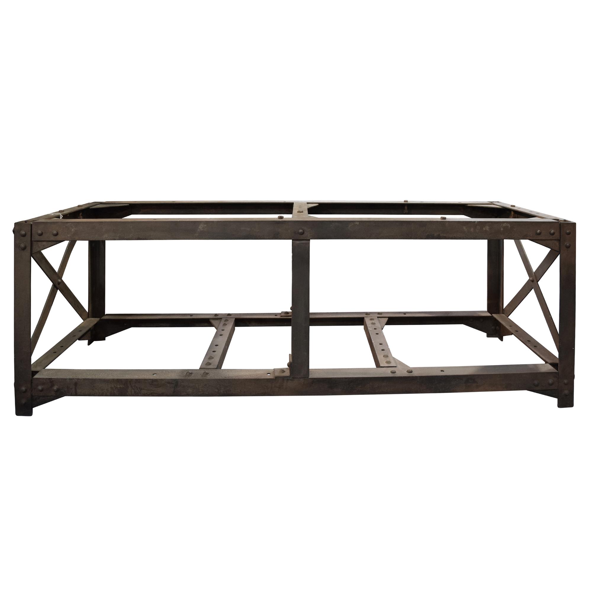 An American Industrial Table Base, Bethlehem Steel Co. 84" W x 29" D x 30.75" H — United States, 20th Century