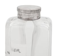 Seven Silver and Silver-Plate Mounted Glass Decanters