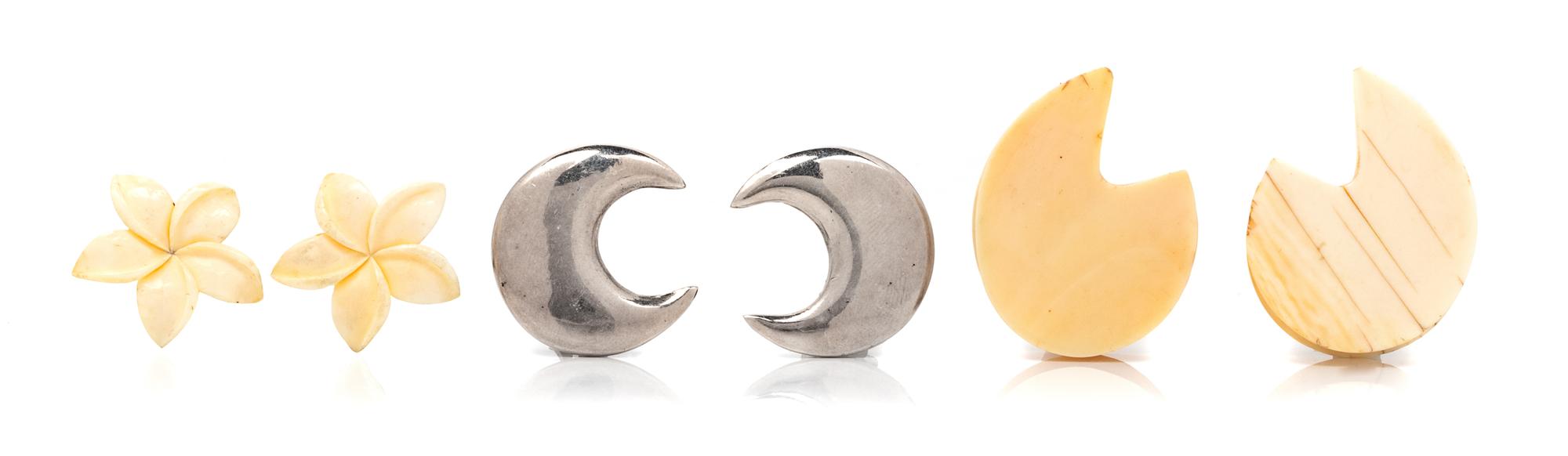 Patricia Von Musulin Earclips with Two Pairs of Earclips, 1930-60s