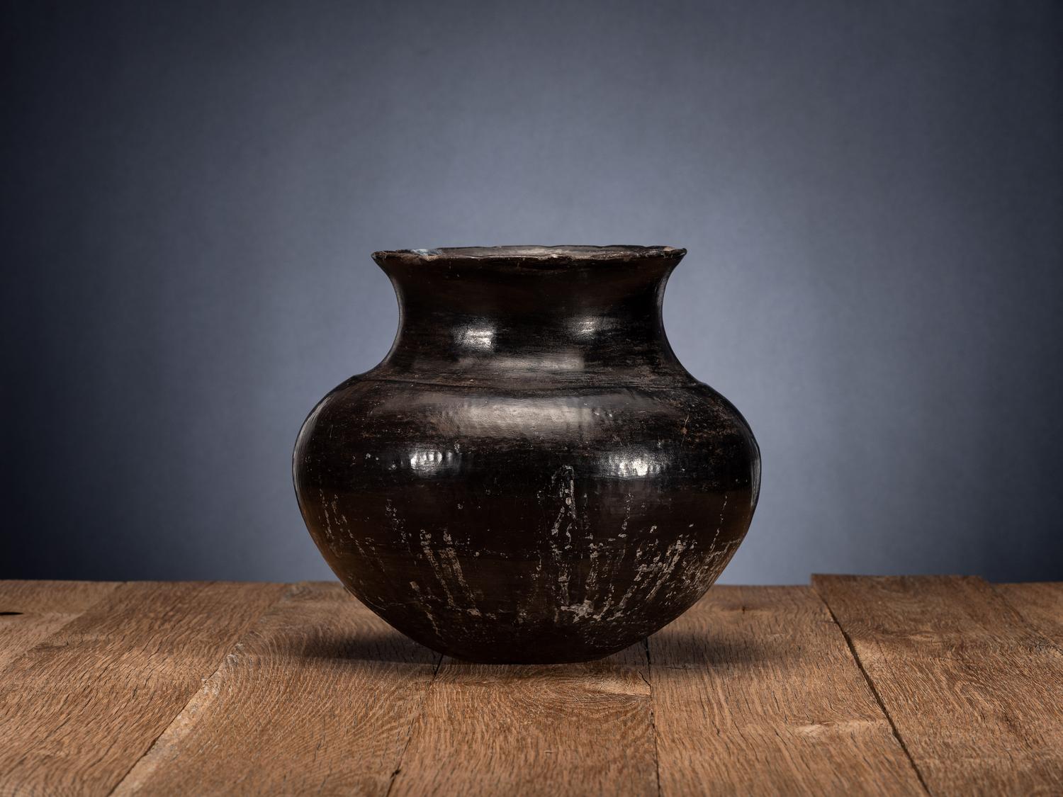 Ohkay Owingeh Blackware Pottery Jar