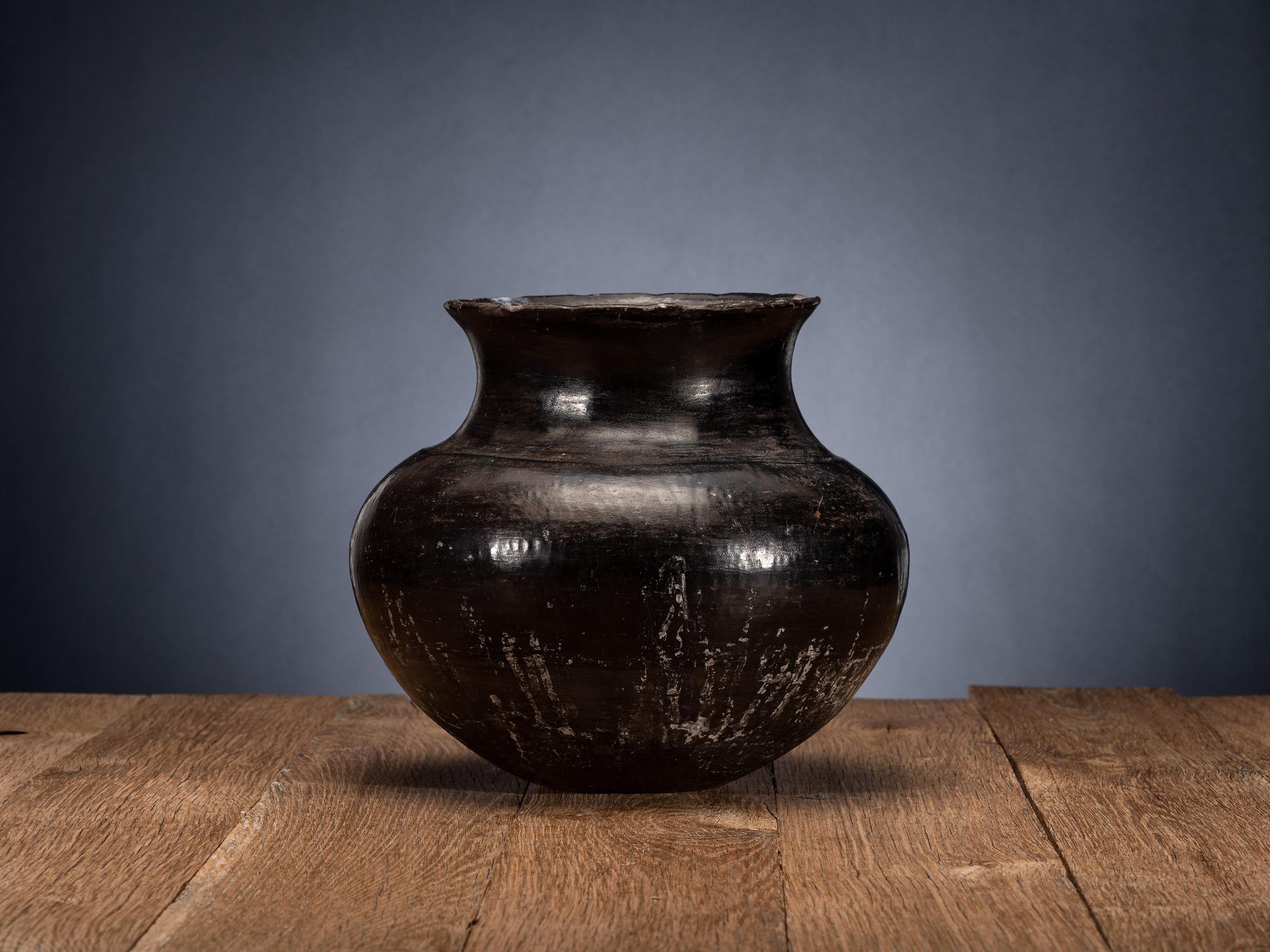 Ohkay Owingeh Blackware Pottery Jar