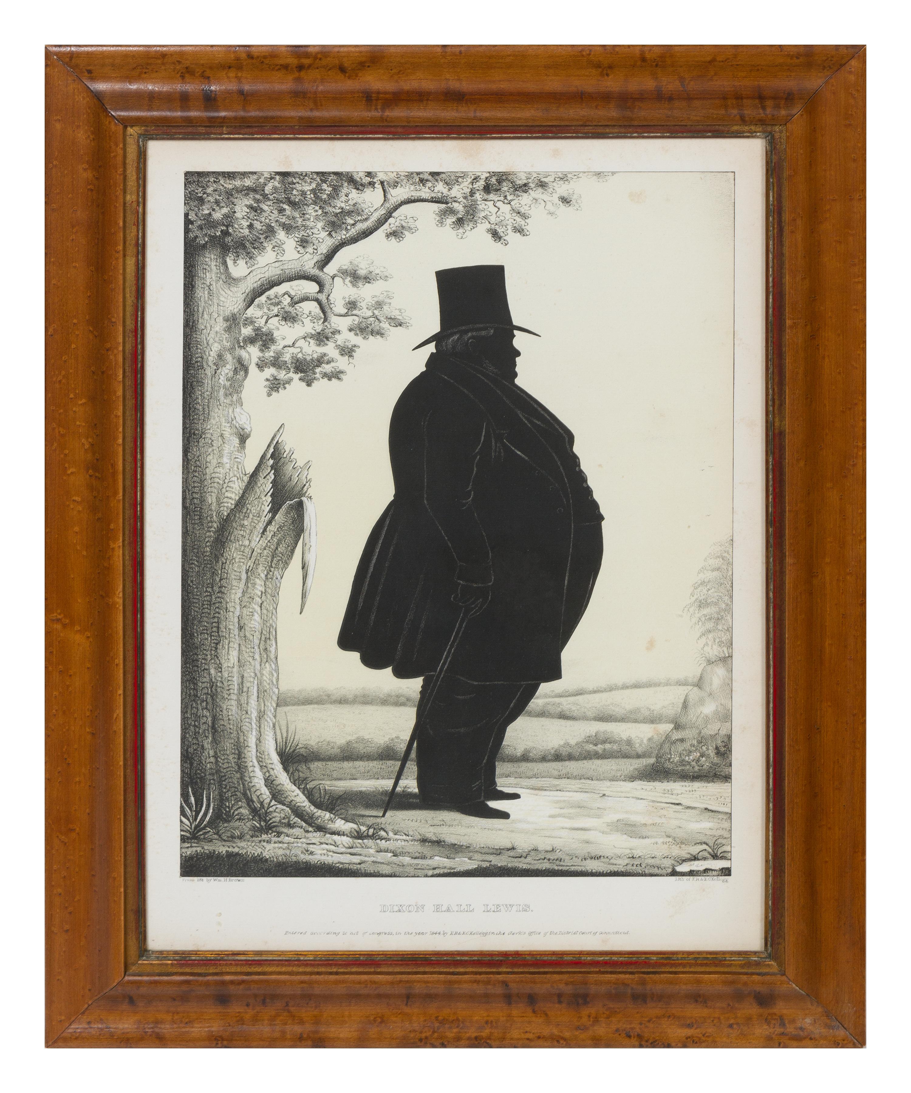 A Group of Two English Prints Height 19 x width 15 inches (framed).