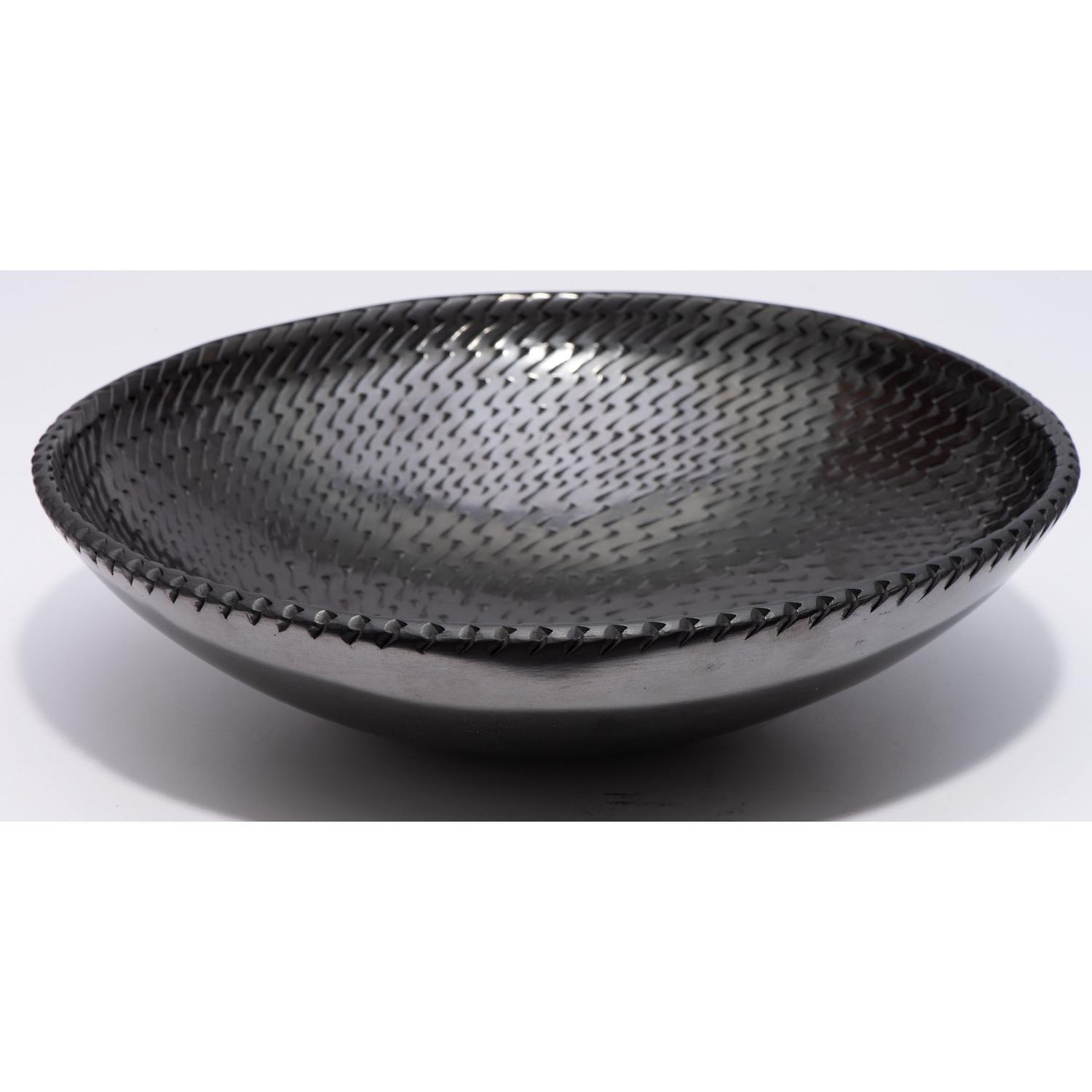 Blackware Pottery Plate
