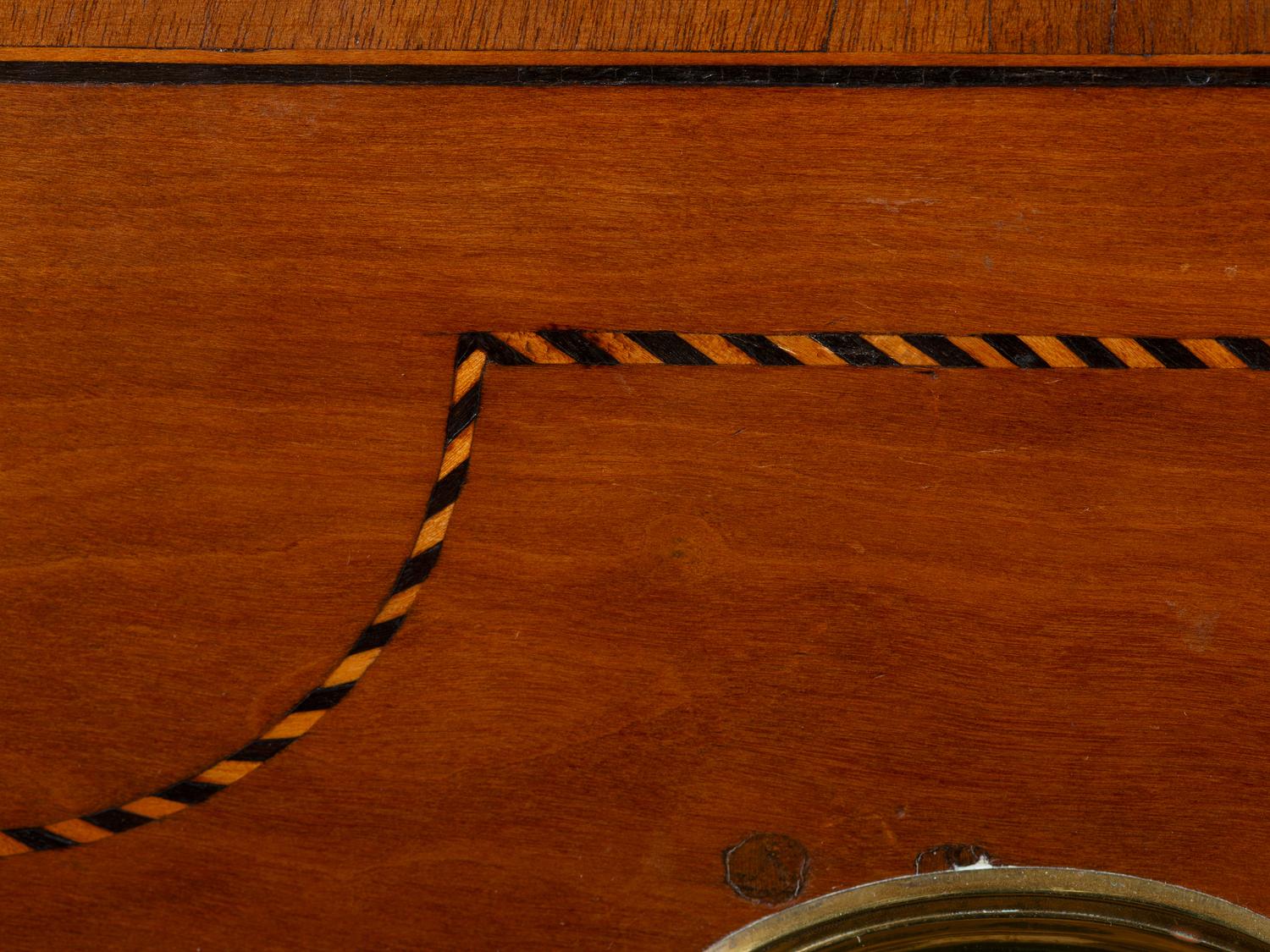 A Federal Inlaid and Figured Cherrywood Cabinet