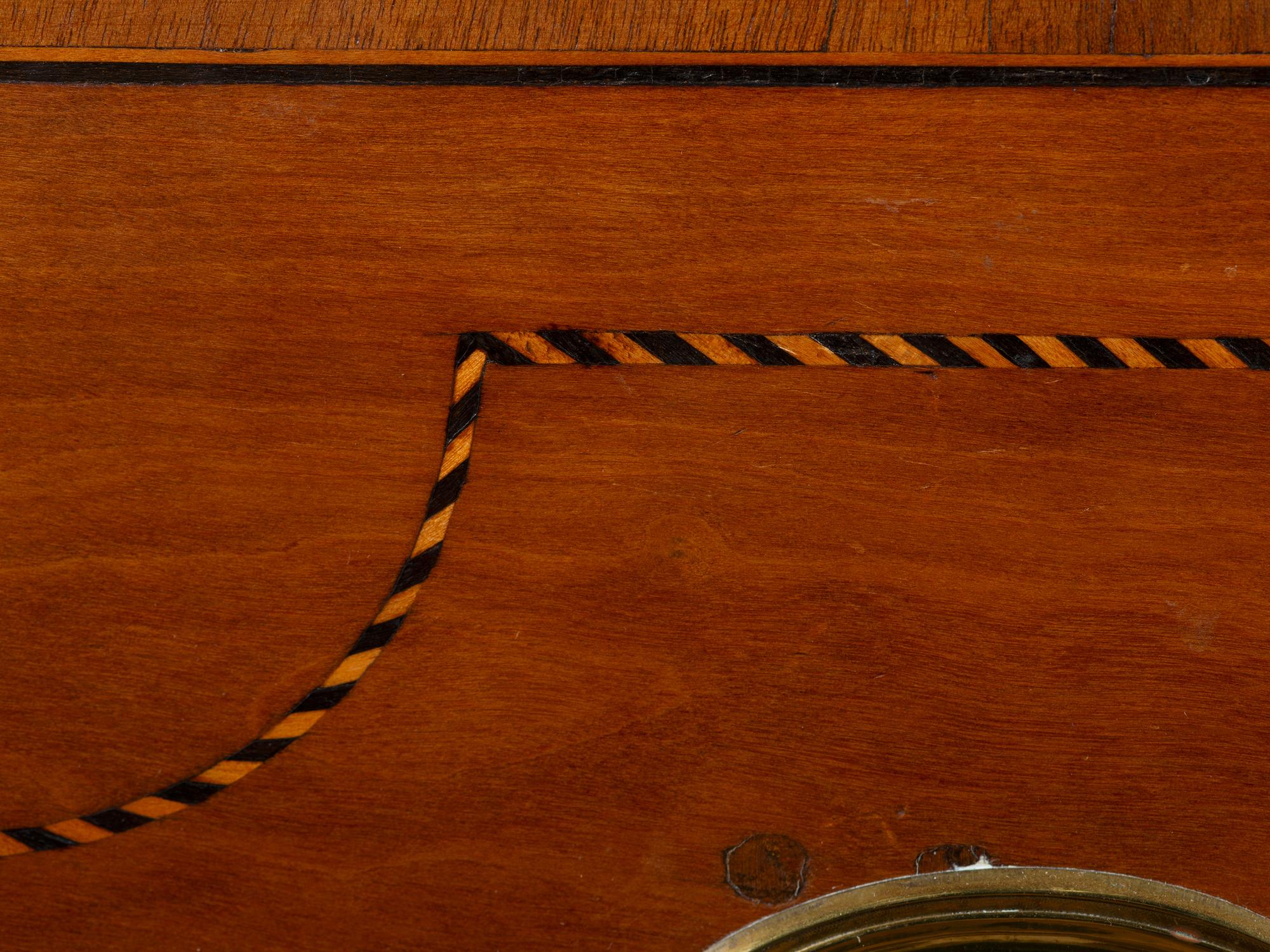 A Federal Inlaid and Figured Cherrywood Cabinet