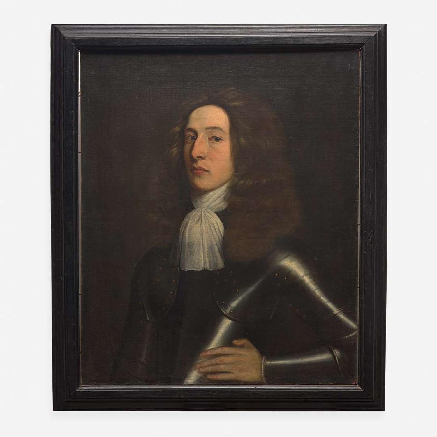 French School (17th Century) Portrait of a Gentleman in Armor