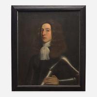 French School (17th Century) Portrait of a Gentleman in Armor