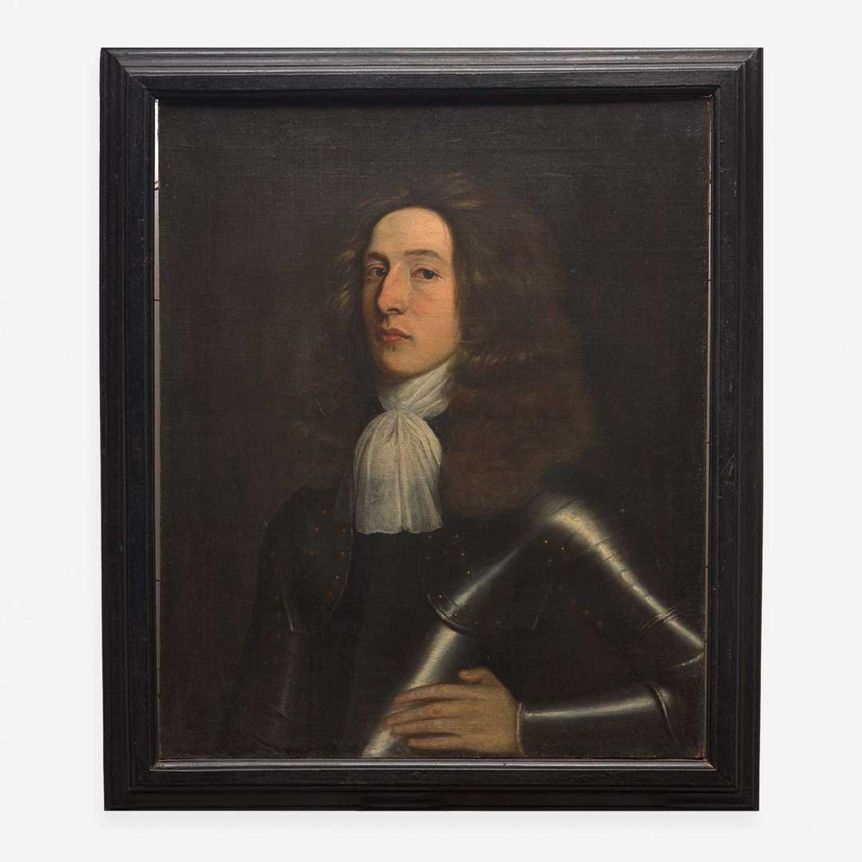 French School (17th Century) Portrait of a Gentleman in Armor