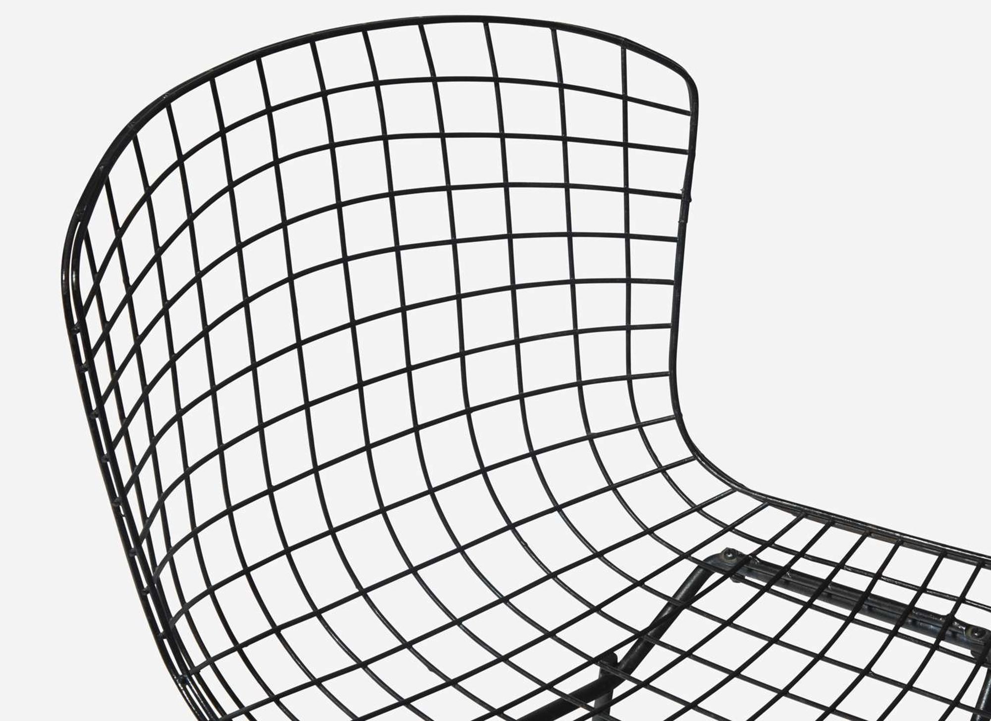 Harry Bertoia, Rare Prototype Double-Wire Side Chair