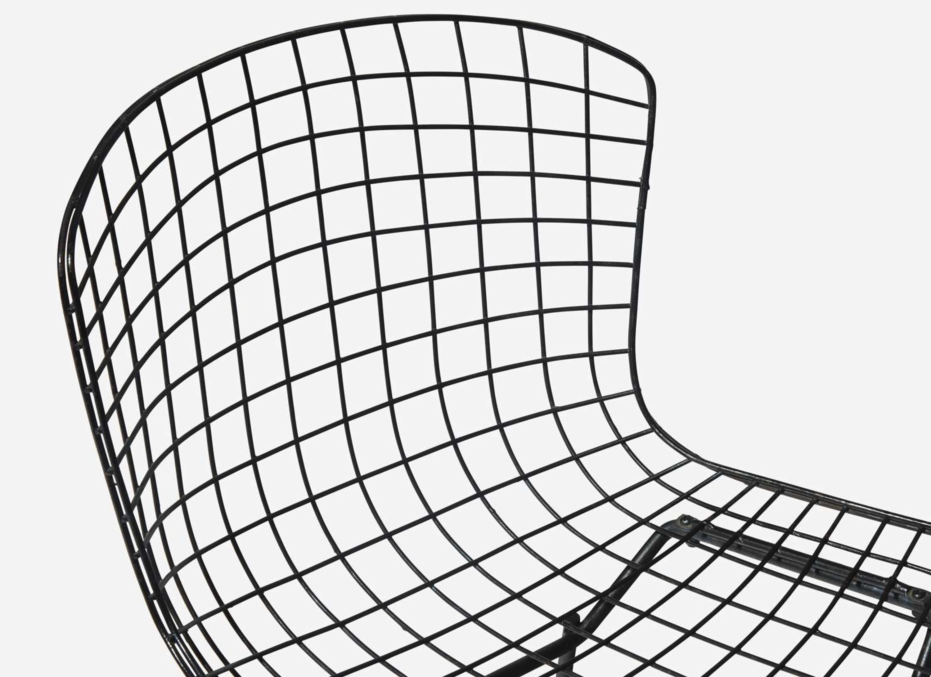 Harry Bertoia, Rare Prototype Double-Wire Side Chair