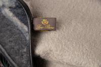 Loro Piana Lambskin Leather Trimmed Cashmere Shawl