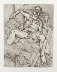 Lucian Freud, (British, 1922-2011), Man Posing, 1985