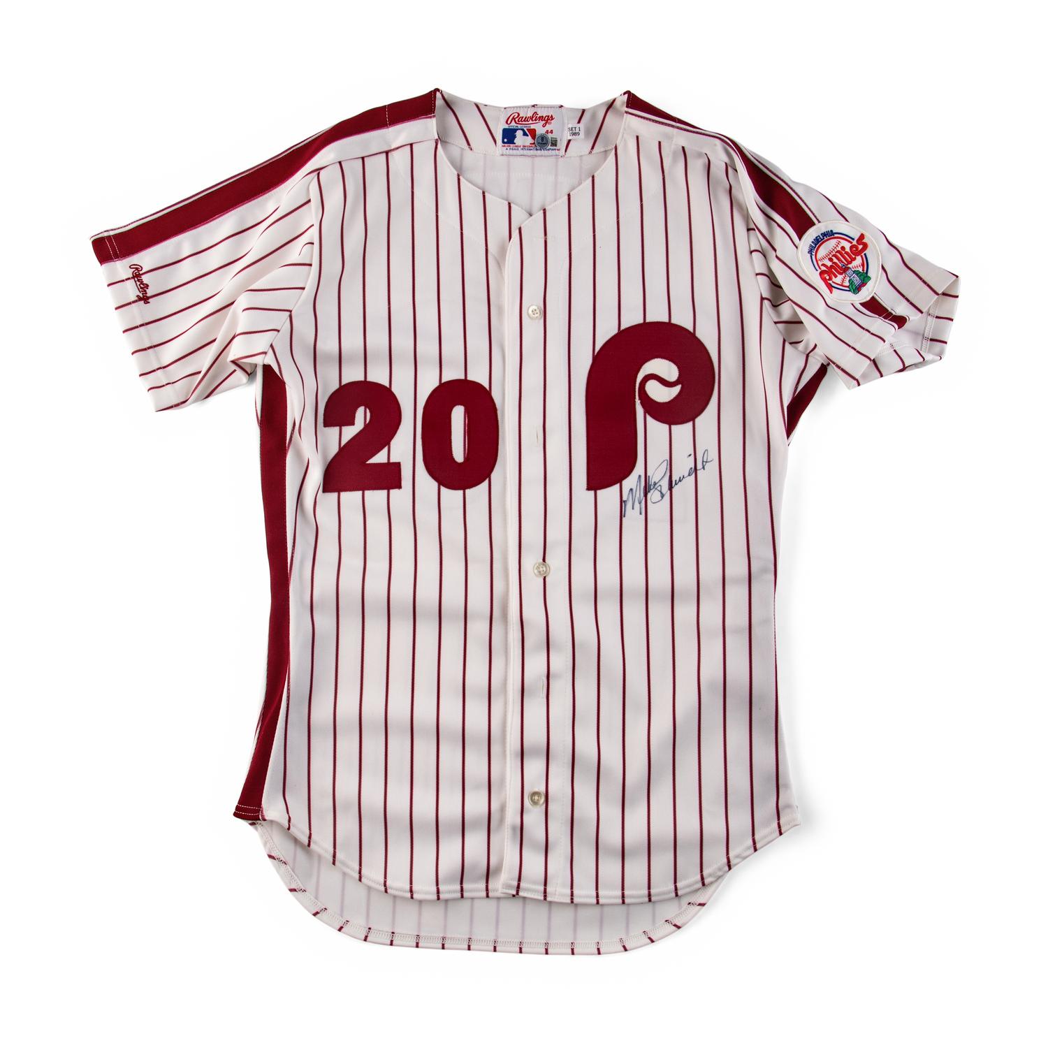 A Mike Schmidt Signed Autograph Philadelphia Phillies Jersey (Beckett Authentication Services)