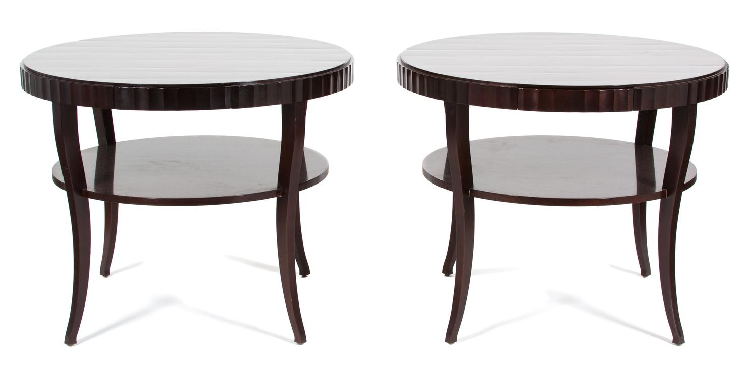 A Pair of Art Deco Style Lacquered Tables — 20TH CENTURY