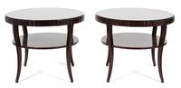 A Pair of Art Deco Style Lacquered Tables — 20TH CENTURY