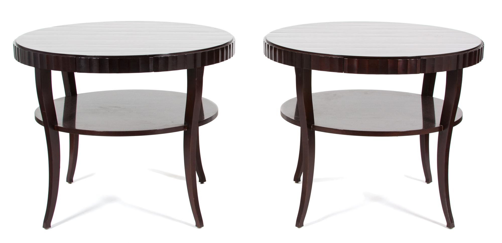 A Pair of Art Deco Style Lacquered Tables — 20TH CENTURY
