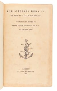COLERIDGE, Samuel Taylor (1772-1834). Christabel: Kubla Khan, A Vision; The Pains of Sleep . London: William Bulmer and Co. for John Murray, 1816.