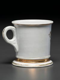 A Tractor Salesman's Porcelain Occupational Shaving Mug Belonging to Wallace White