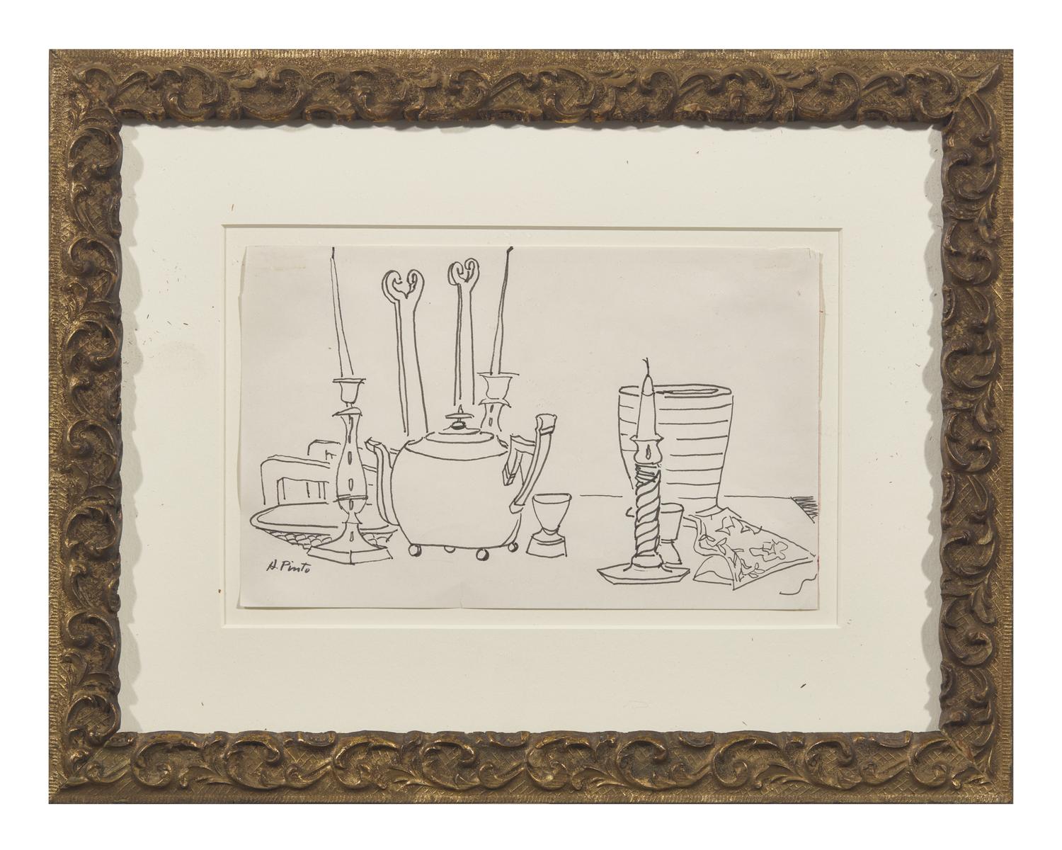 Still Life with Kettle and Candlesticks