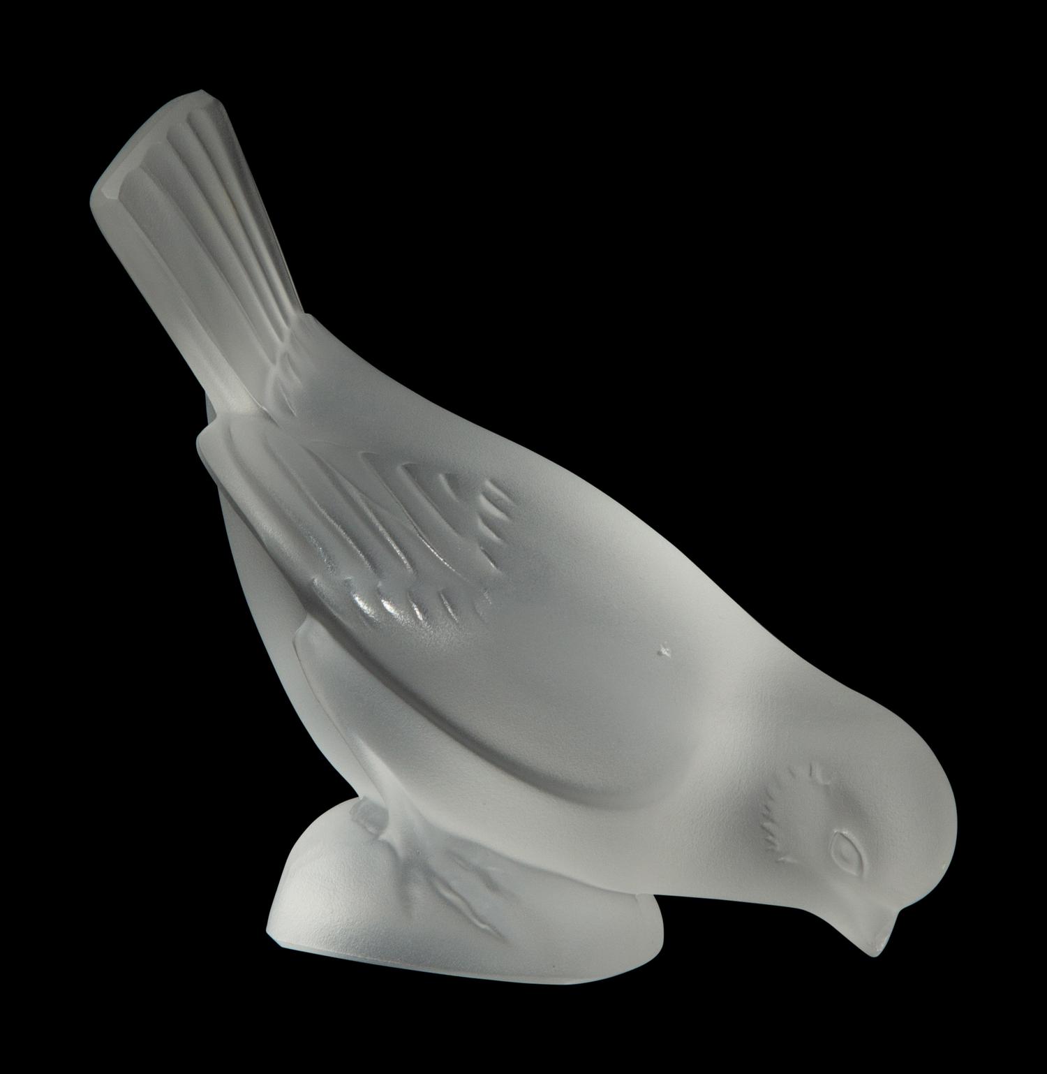 Six Lalique Bird Figures