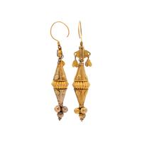 ANTIQUE, YELLOW GOLD PARTHIAN STYLE EARRINGS