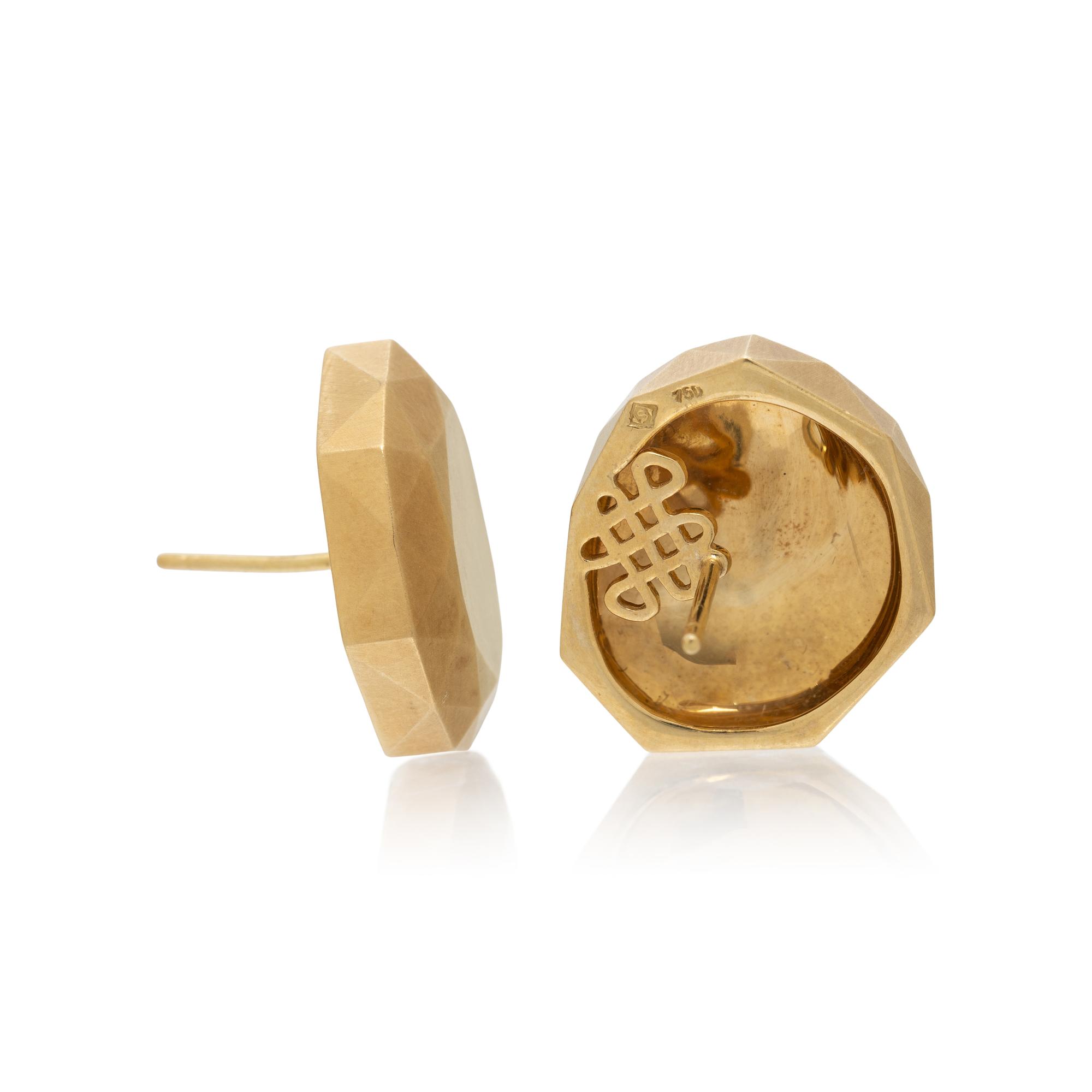 H. STERN, YELLOW GOLD EARRINGS