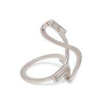FRENCH, WHITE GOLD AND DIAMOND RING