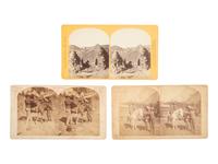 [EARLY PHOTOGRAPHY]. 8 stereoviews with photographic interest, incl. O'SULLIVAN and JACKSON at work.