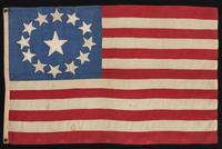 [FLAGS]. 13-star Third Maryland pattern parade flag. Ca 1848-1865.